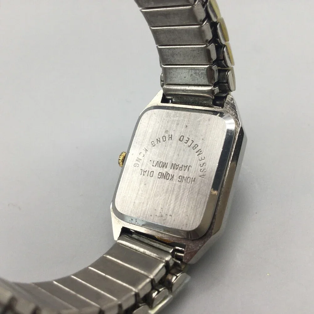 Vintage Gemtime Quartz Watch Womens 21mm Silver Gold Tone MOP Dial New Battery - Picture 10 of 14